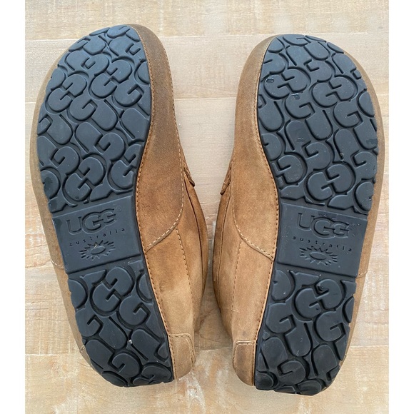 UGG MEN loafers leather genuine sheepskin slip ons - Picture 3 of 12